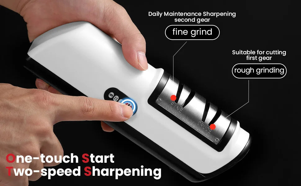 Kitchen Electric Knife Sharpener Multifunctional Automatic Professional 4 Gears Electric Knife Sharpener Kitchen Accessories