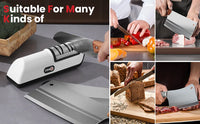 Kitchen Electric Knife Sharpener Multifunctional Automatic Professional 4 Gears Electric Knife Sharpener Kitchen Accessories