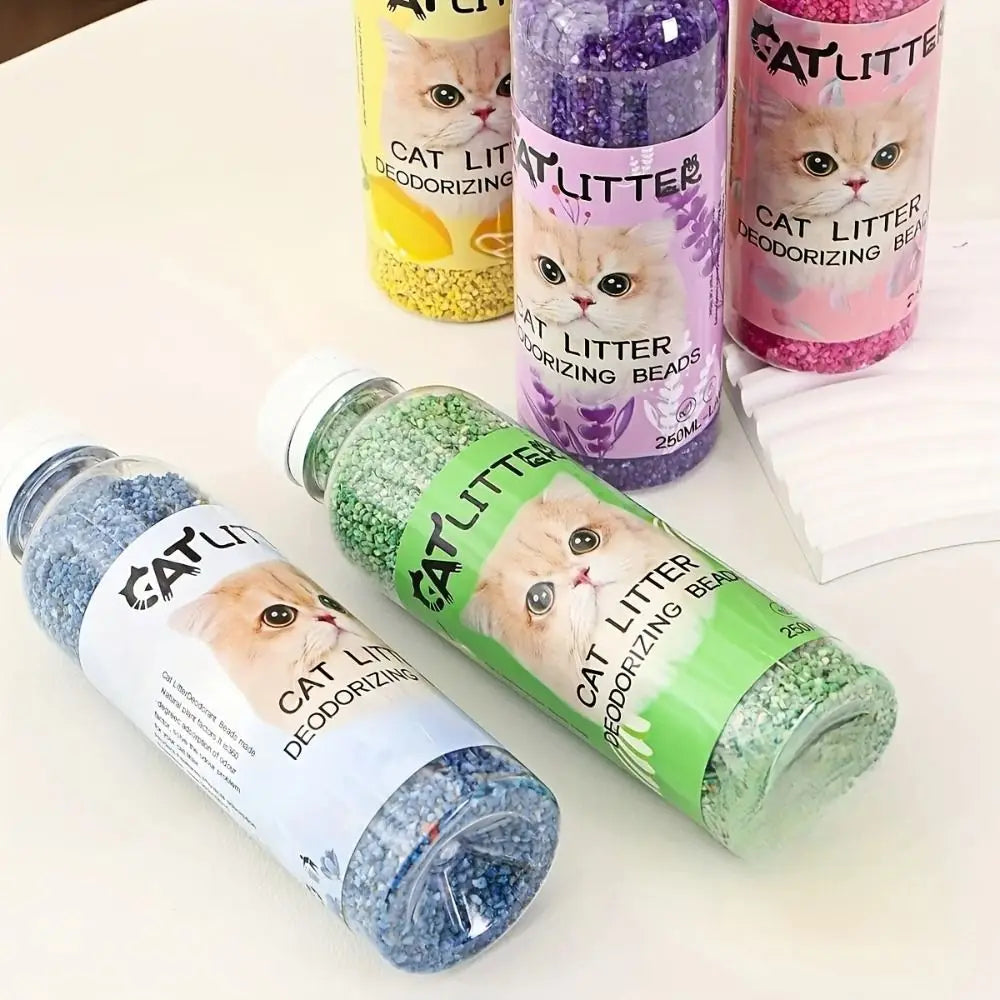 Smell Comfortable Cat Litter Deodorizing Beads Aromatic Pure Natural Kitten Toilet Cleaning Deodorization Cat Odor Removal Beads