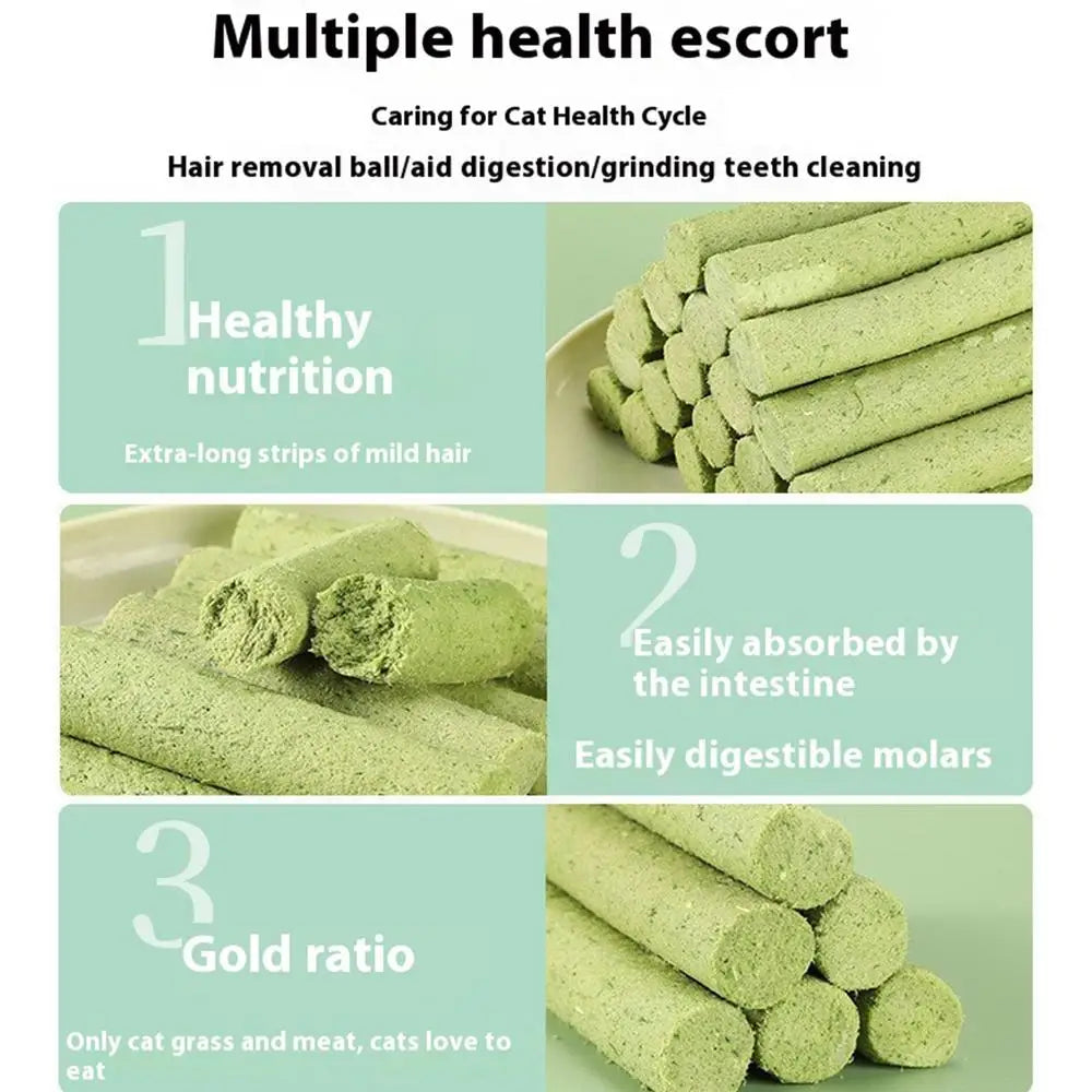 Cat Grass Teething Stick Molar Chew Stick Toy For Indoor Cats Natural Ingredients Grass Tooth Grinding Stick For Medium Cats