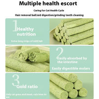 Cat Grass Teething Stick Molar Chew Stick Toy For Indoor Cats Natural Ingredients Grass Tooth Grinding Stick For Medium Cats